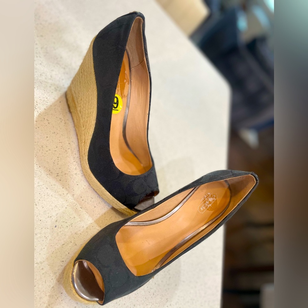 Coach Milan wedge shoes